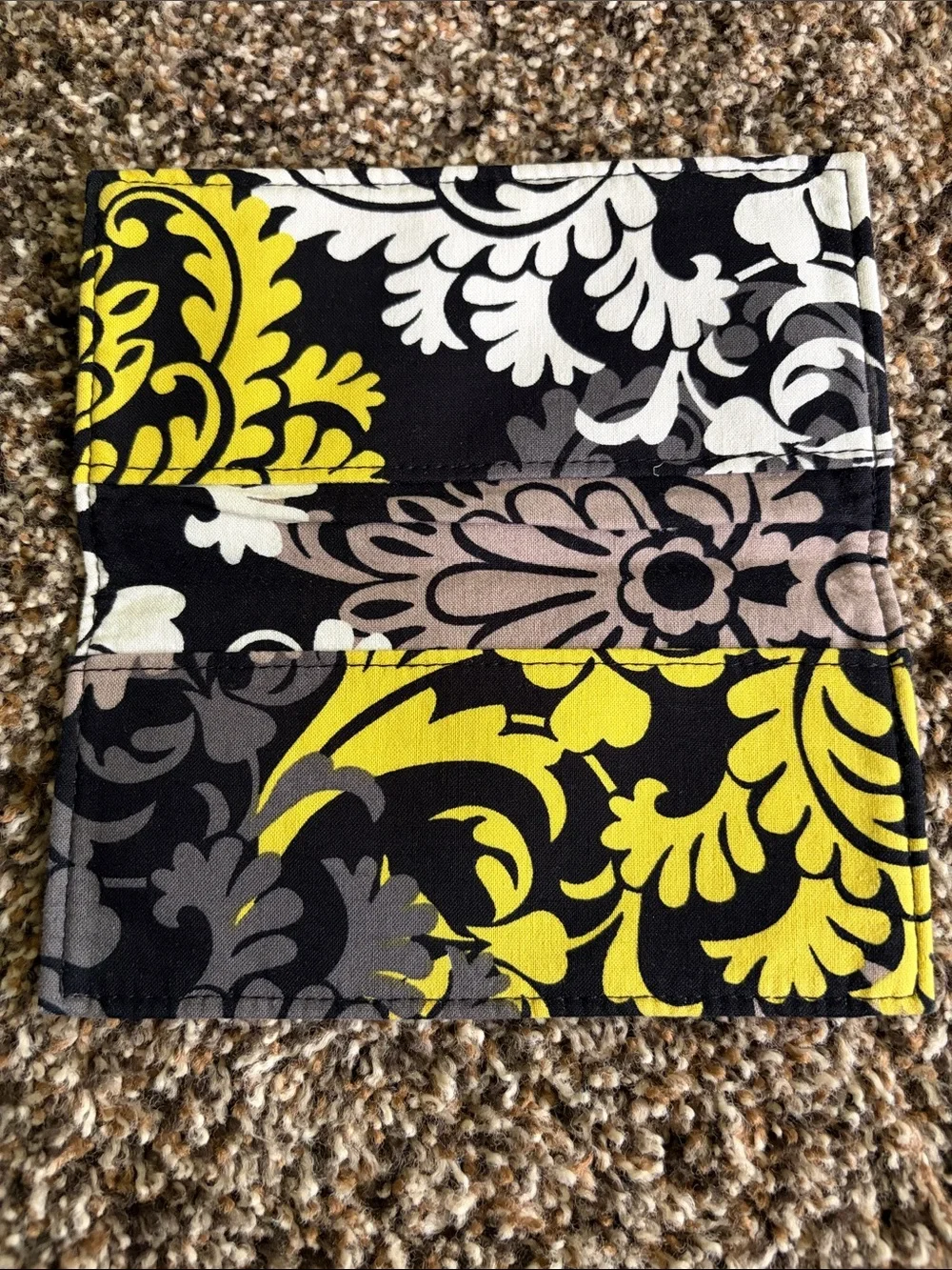 Vera Bradley Black and White Floral Checkbook Holder
